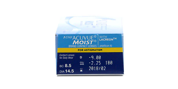 Acuvue : Acuvue 1 Day Moist Astigmatism - Daily 30 Pack - Image 3